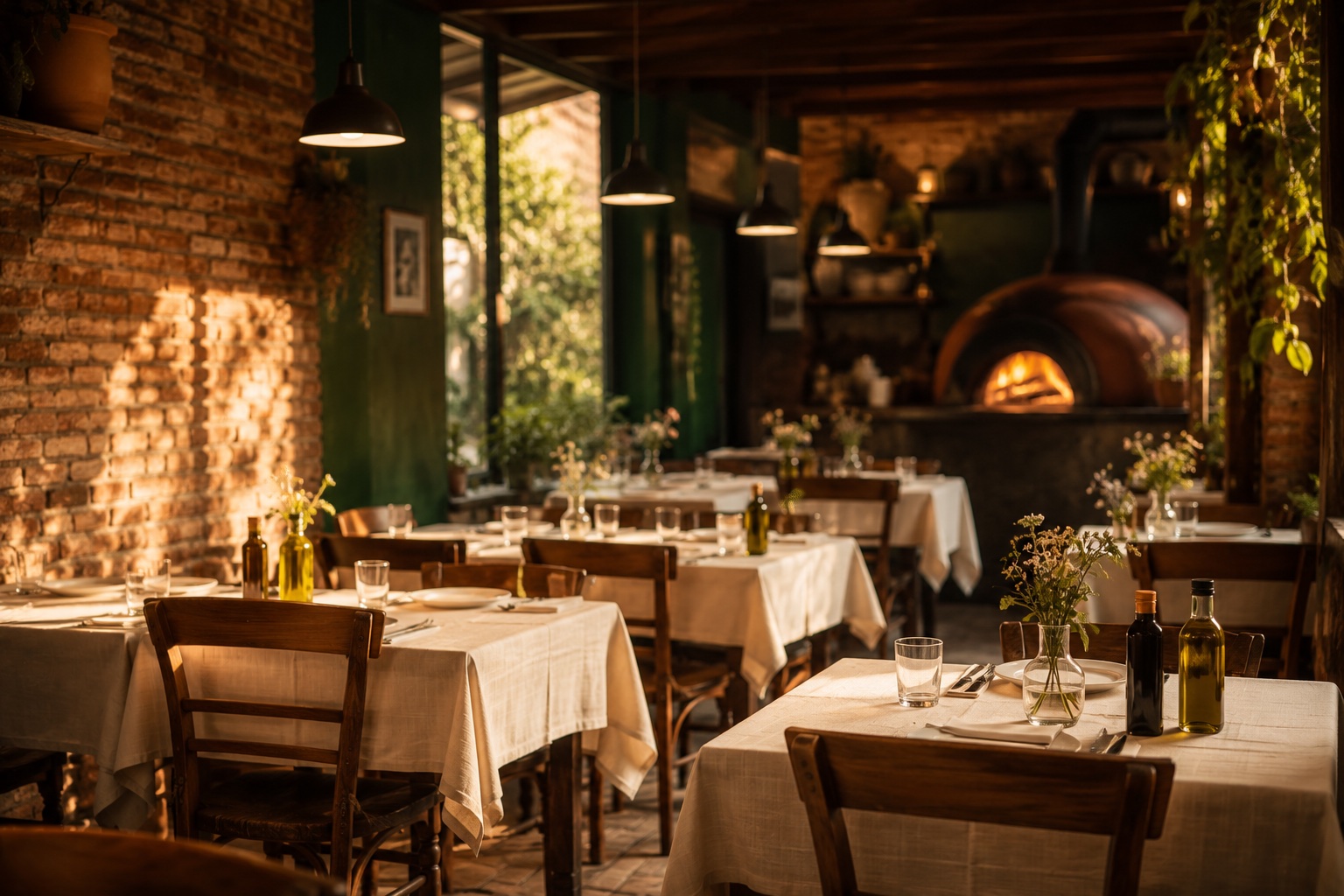 Innenraum des Il Mulino Restaurants in Warendorf